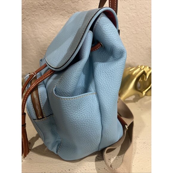 Dooney & Bourke Pebble Grain Sky Blue Murphy Backpack - Picture 10 of 10